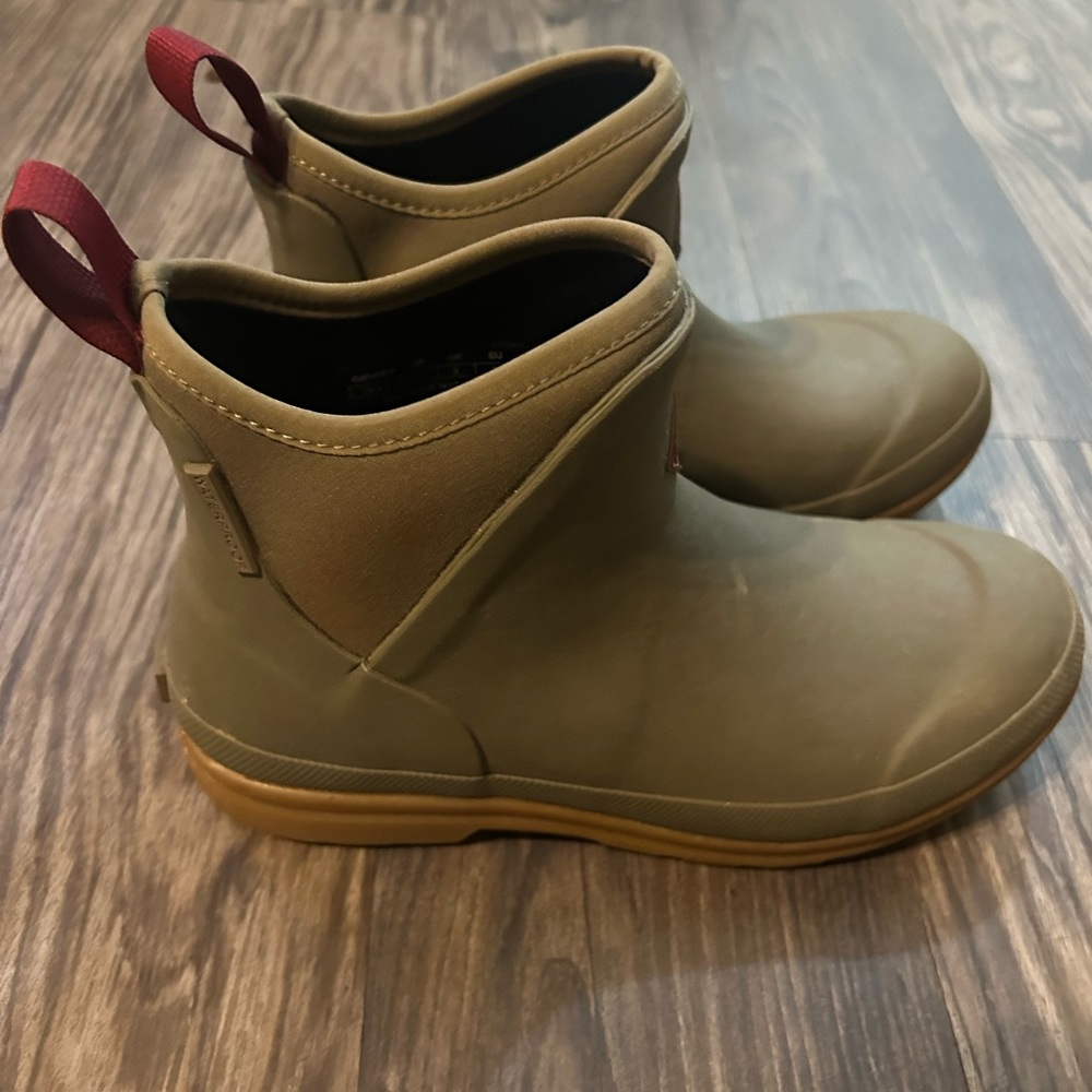 Taupe Muckboots. Only worn a few times.